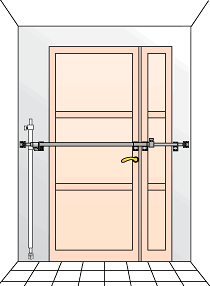 Main entrance door armouring system